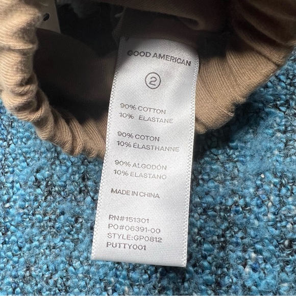 Good American Essential Cotton Lounge Bra in Putty - Picture 6 of 7